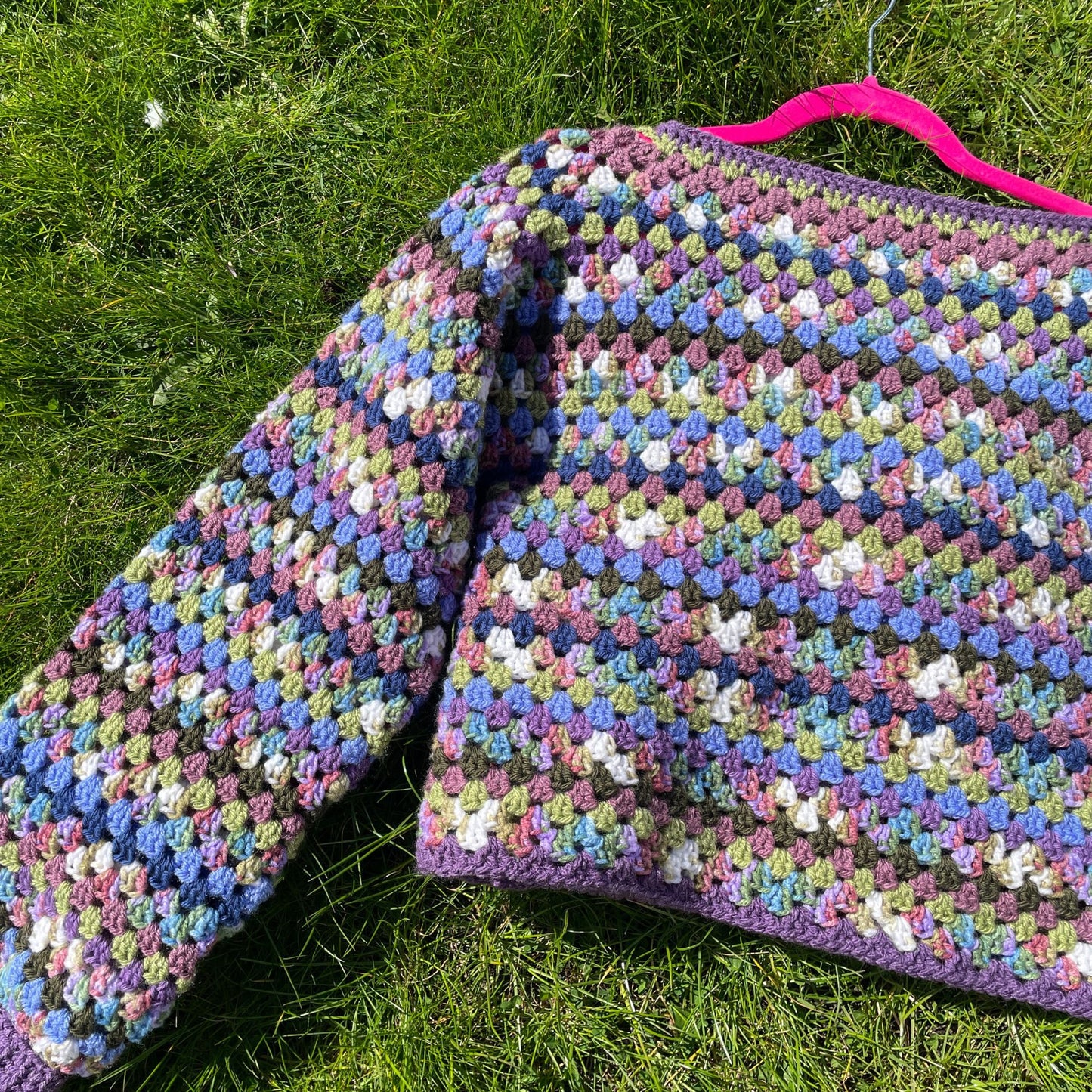 Cool Tone Striped Jumper - Size M