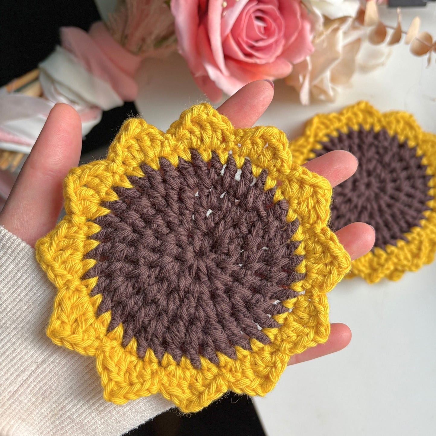 Flower Coaster Set - Sunflower