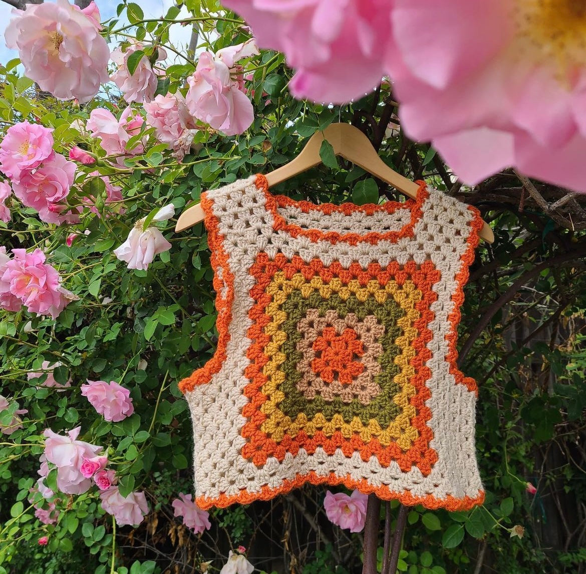 70s Granny Square Vest - PDF Pattern