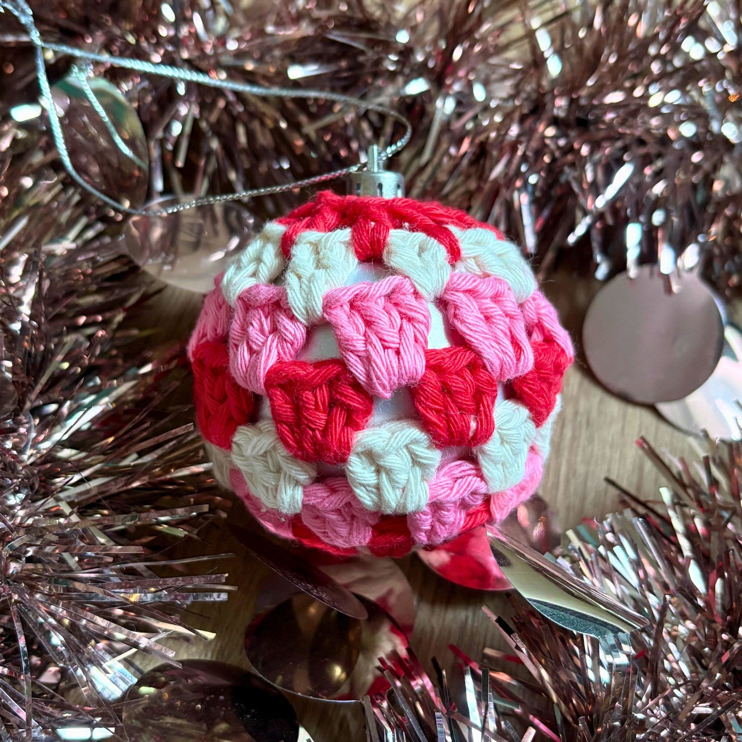 Decorative Crochet Christmas Baubles