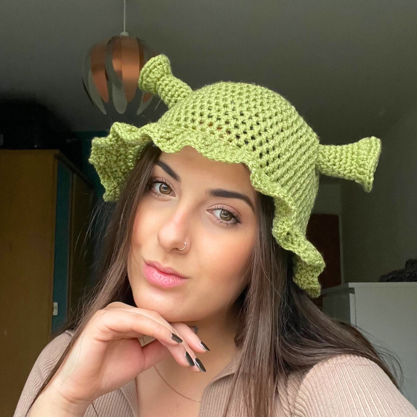 Crochet Shrek Hat