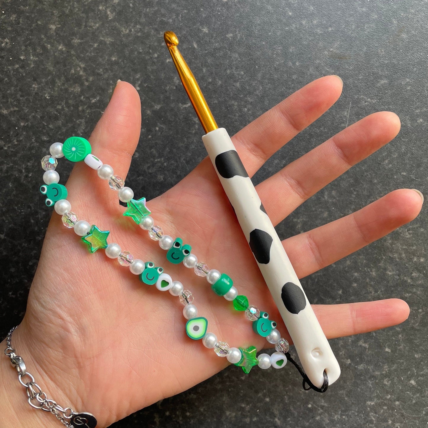 Cow Print Crochet Hook