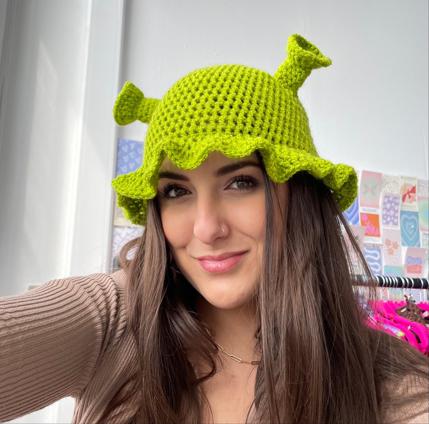 Crochet Shrek Hat