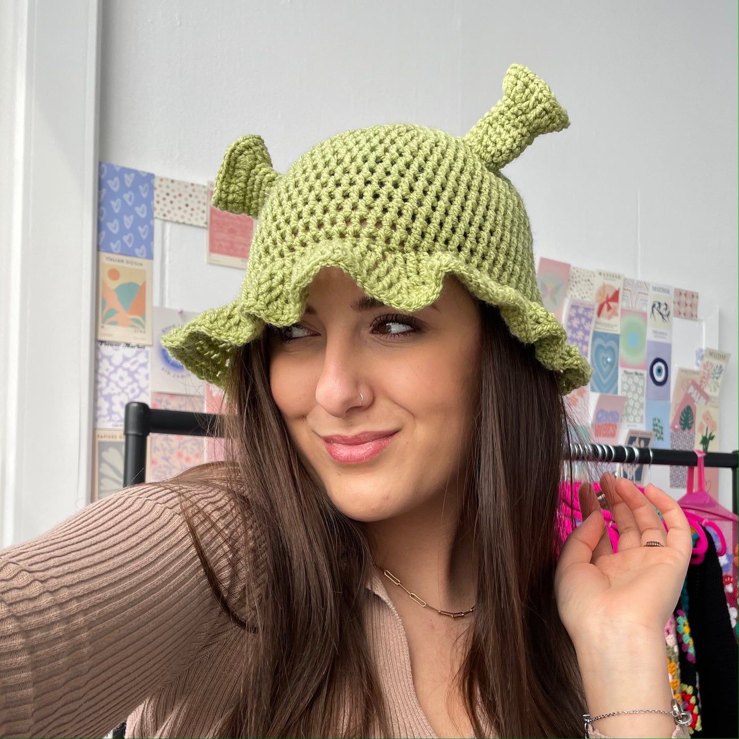 Crochet Shrek Hat