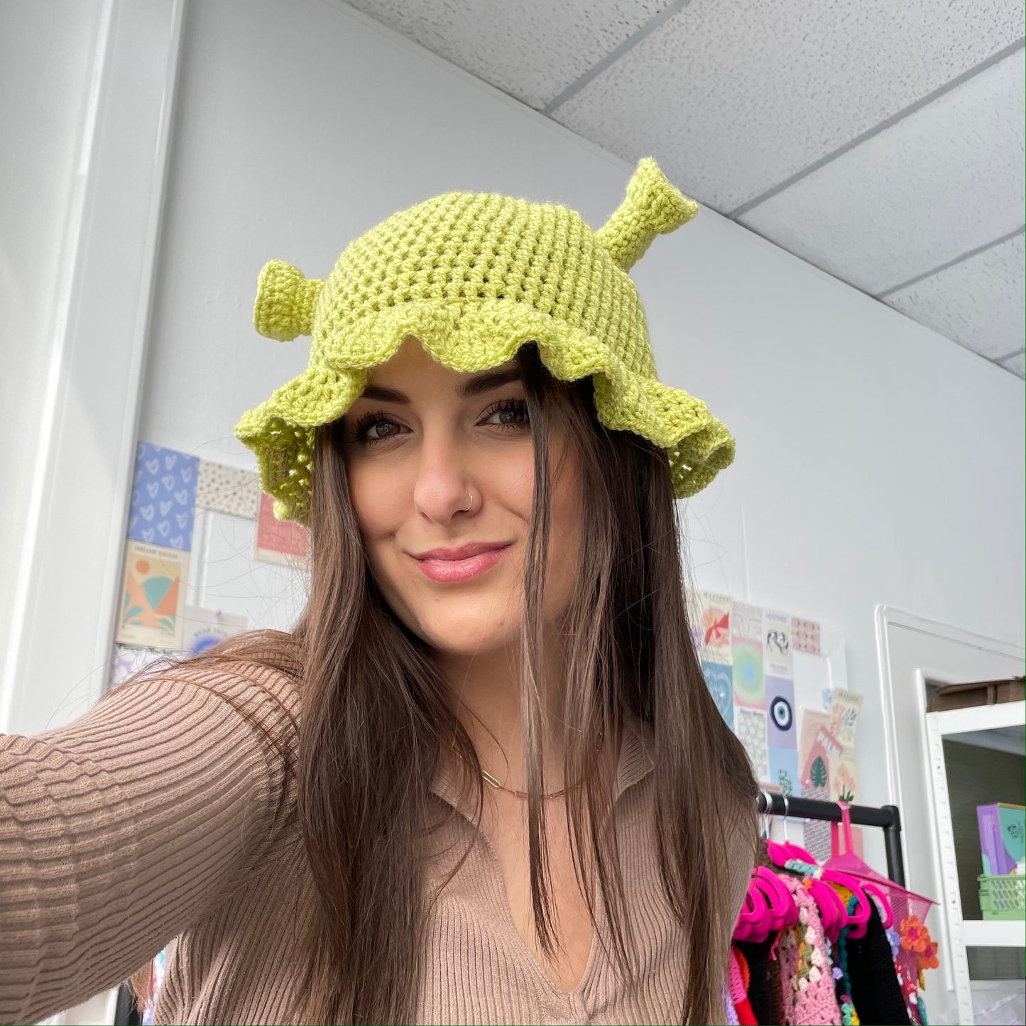 Crochet Shrek Hat