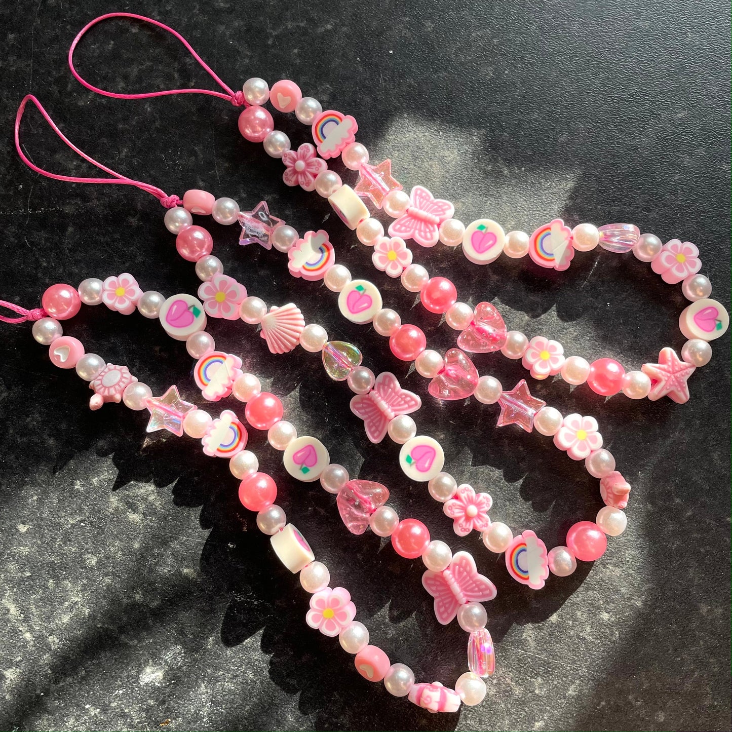Pink Handmade Cute Phone Charm
