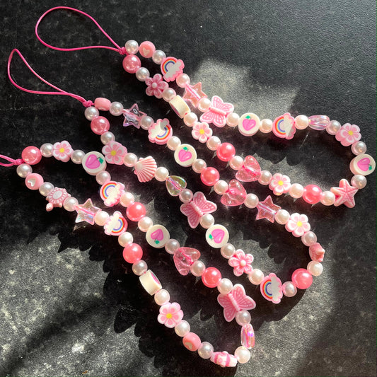 Pink Handmade Cute Phone Charm