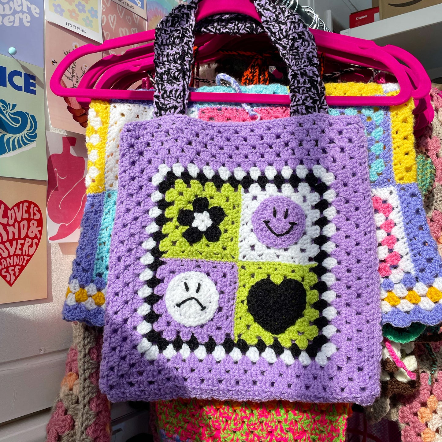 DAPHNE Mixed Emotions Crochet Tote Bag