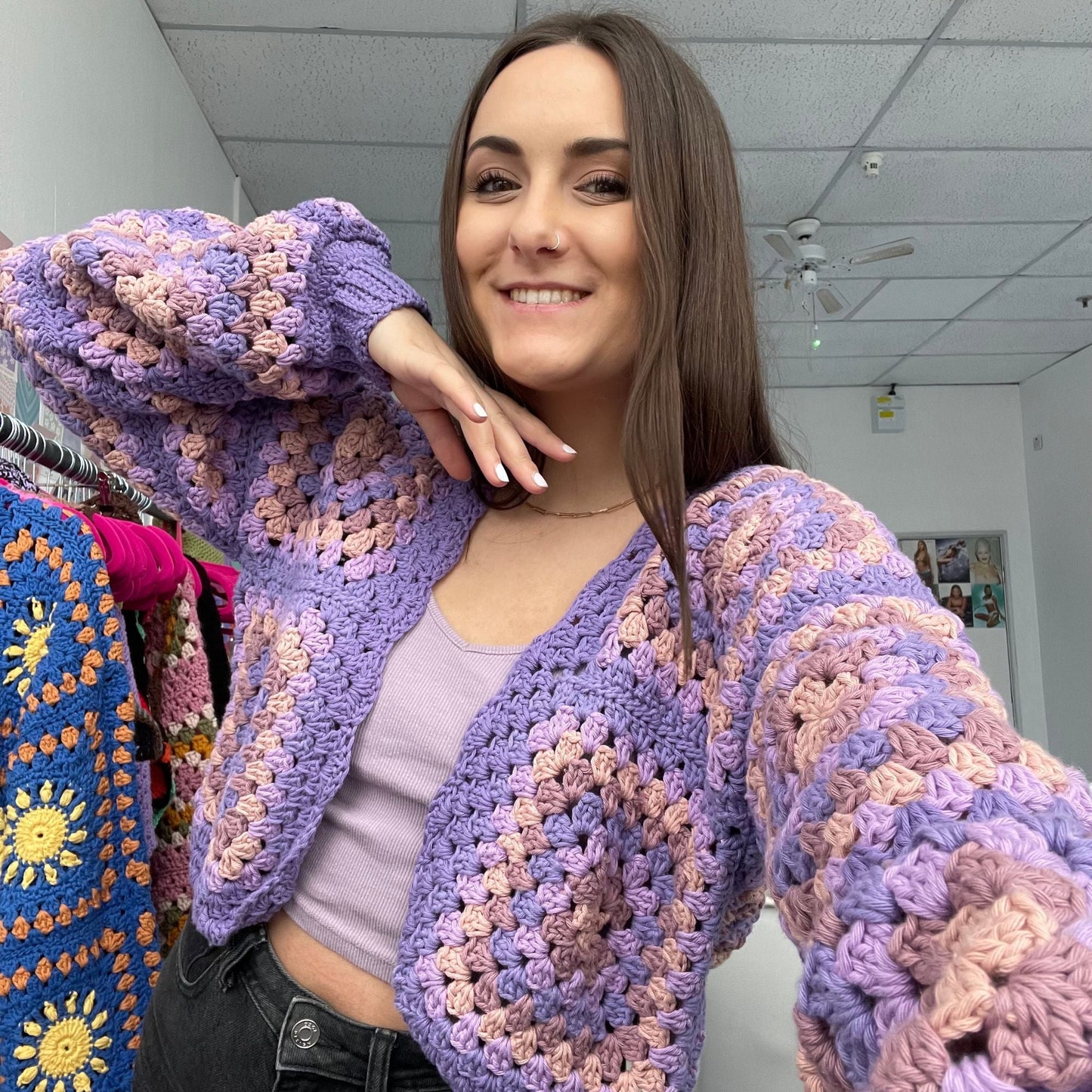 Hixiiee Cropped Crochet Cardi - PDF Pattern