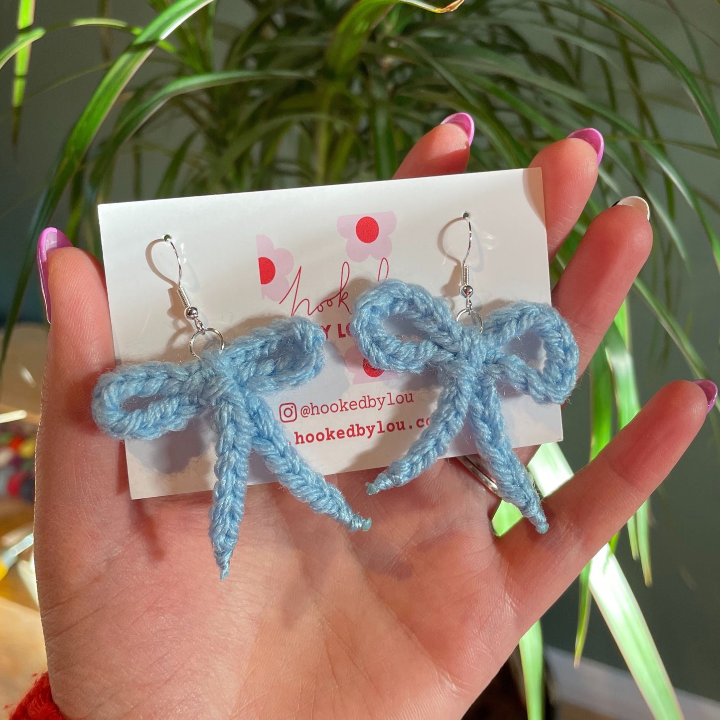 Mini Bow Earrings - Various Colours