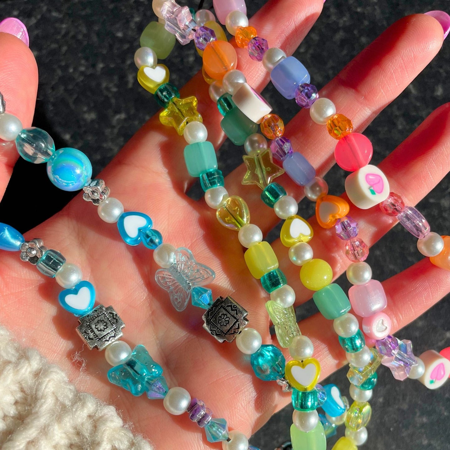 Mystery One-Off Beaded Phone Charm