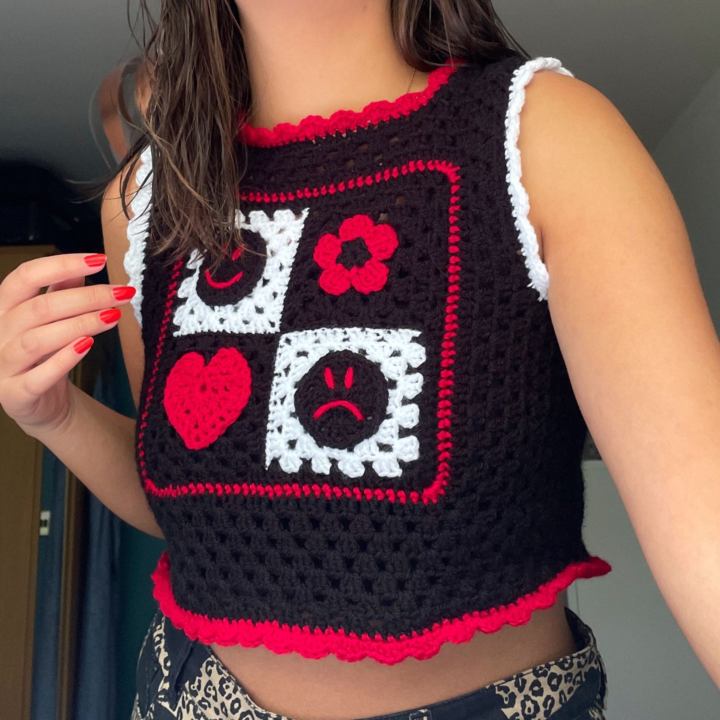 Mixed Emotions Vest - Crochet Pattern PDF
