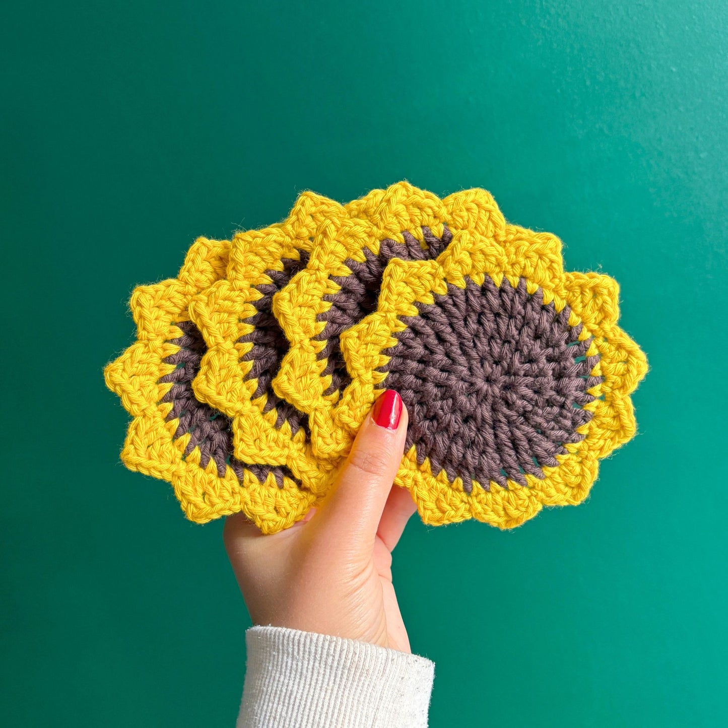 Flower Coaster Set - Sunflower
