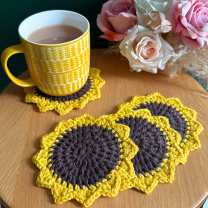 Flower Coaster Set - Sunflower