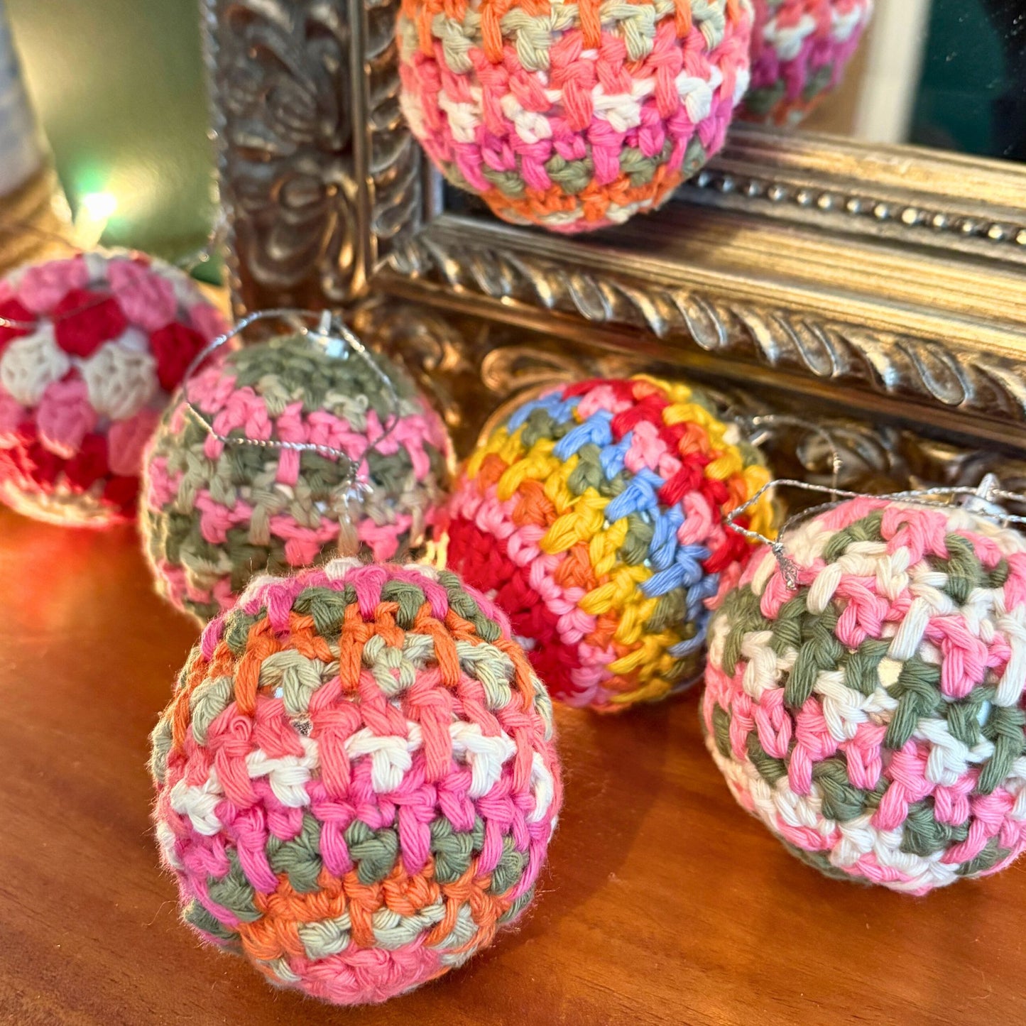 Decorative Crochet Christmas Baubles
