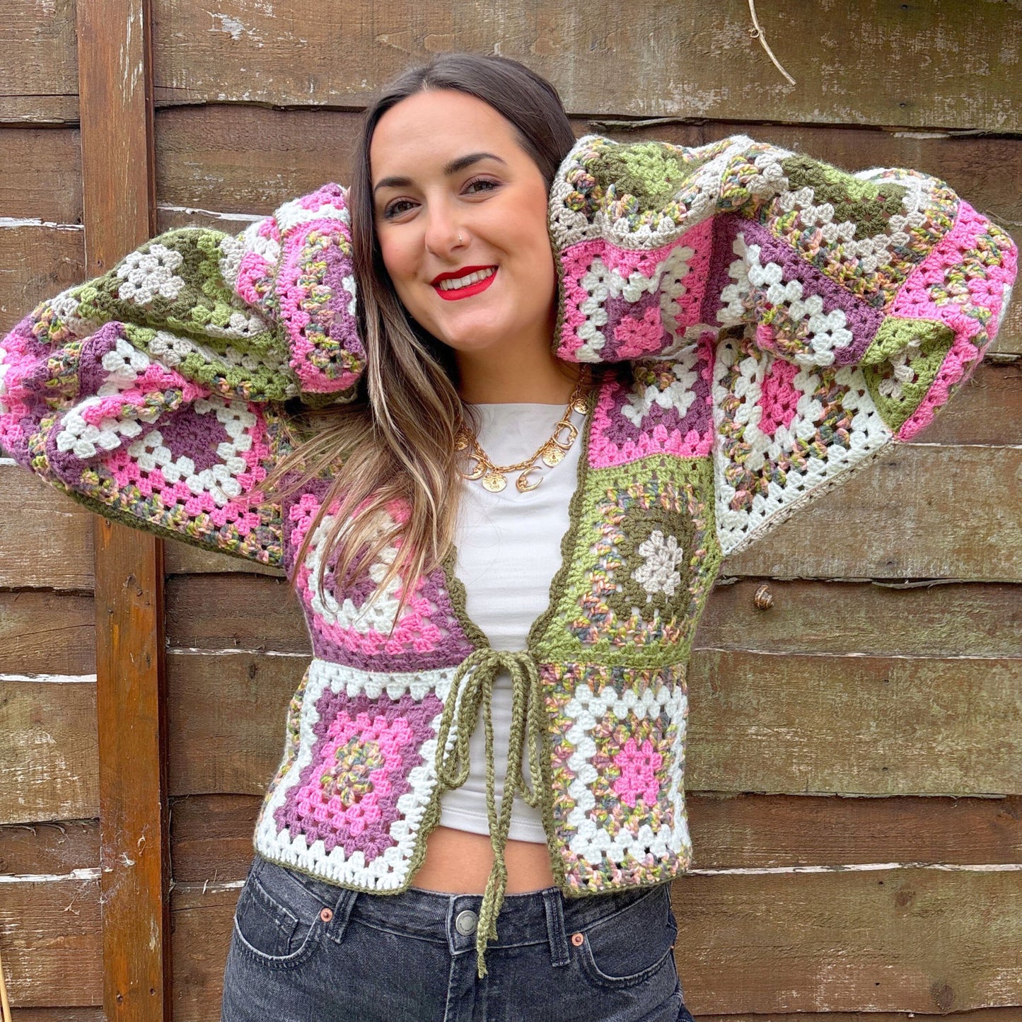 Forest Fairy Crochet Cardigan - Size S/M