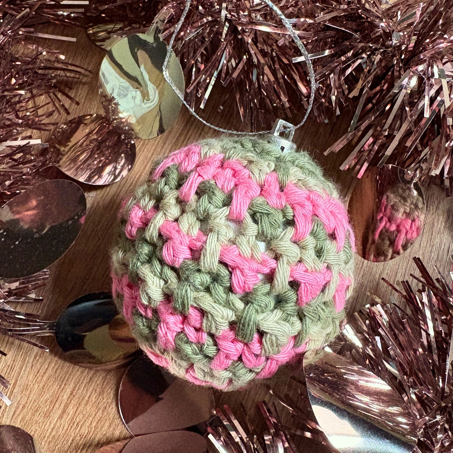 Decorative Crochet Christmas Baubles