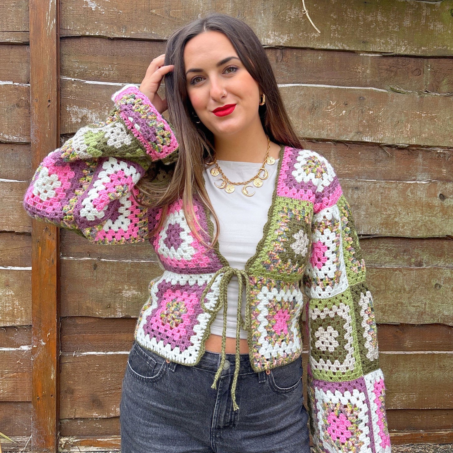 Forest Fairy Crochet Cardigan - Size S/M