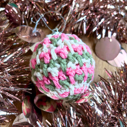 Decorative Crochet Christmas Baubles