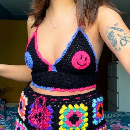 Mixed Emotions Crochet Bralette - Rainbow Collection