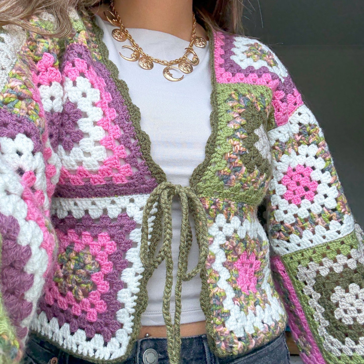 Forest Fairy Crochet Cardigan - Size S/M