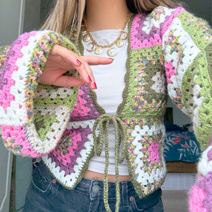 Forest Fairy Crochet Cardigan - Size S/M