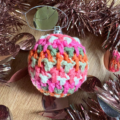 Decorative Crochet Christmas Baubles