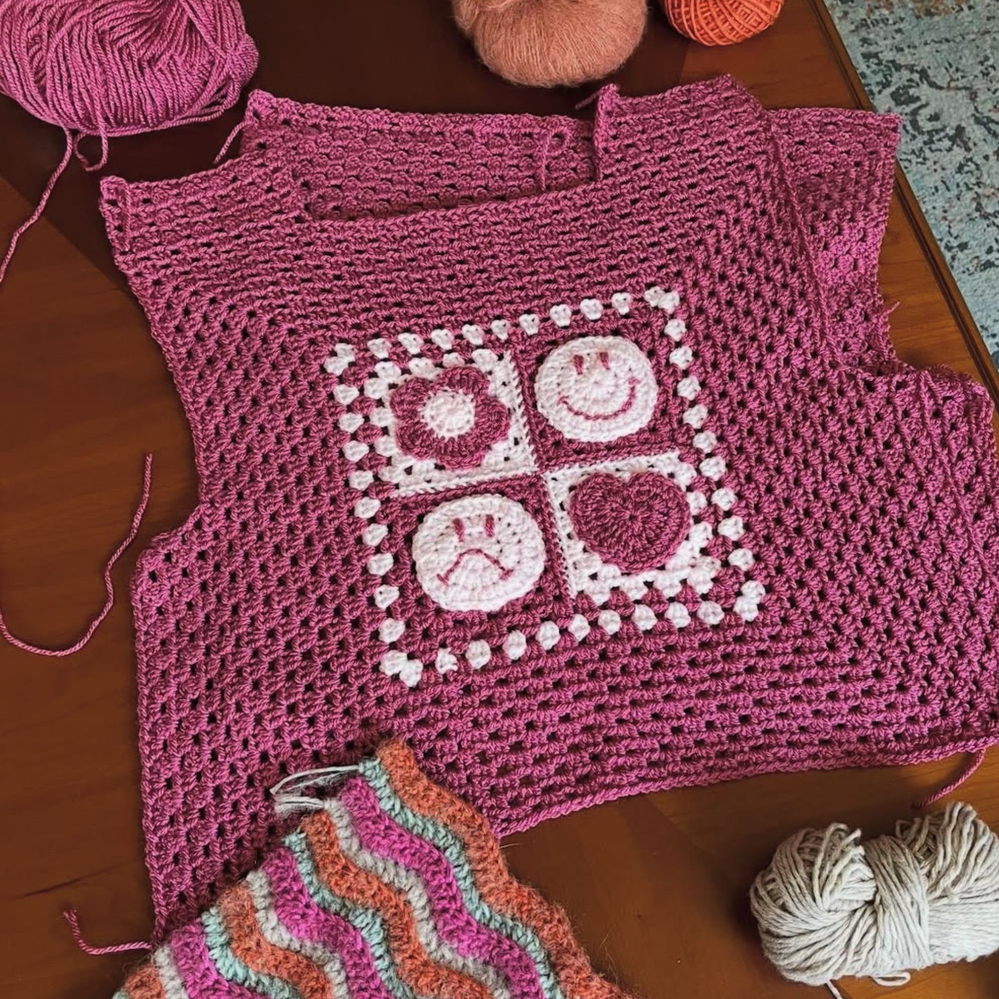 Mixed Emotions Vest - Crochet Pattern PDF