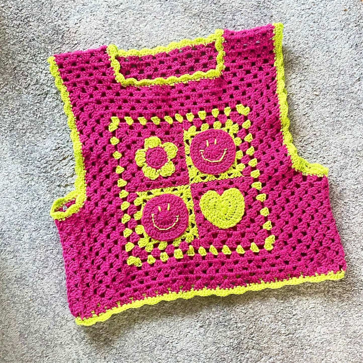 Mixed Emotions Vest - Crochet Pattern PDF