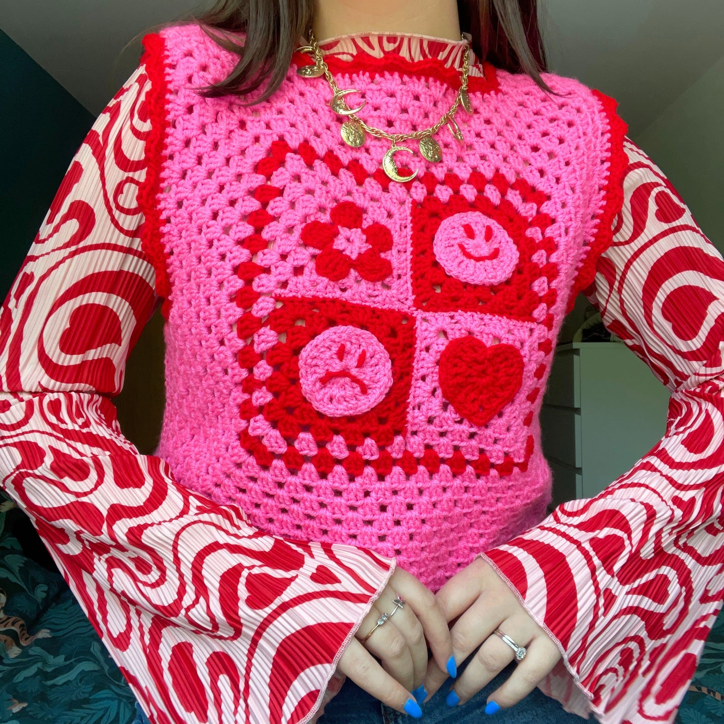 Mixed Emotions Vest - Crochet Pattern PDF