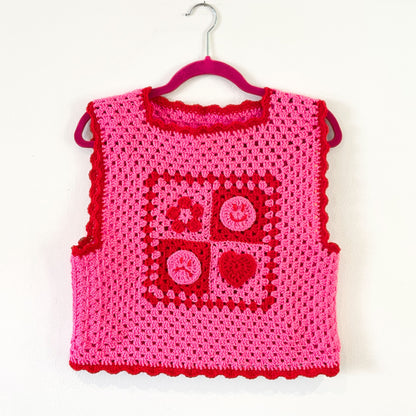 Mixed Emotions Vest - Crochet Pattern PDF
