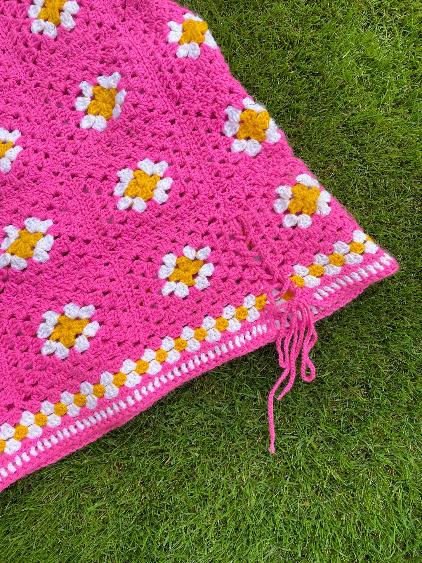 Cameron Pink Crochet Dress - M