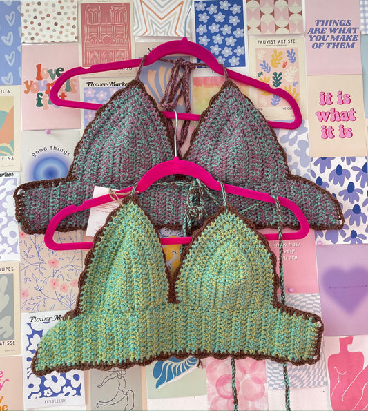 Eden Crochet Bralette - Sage/Lavender
