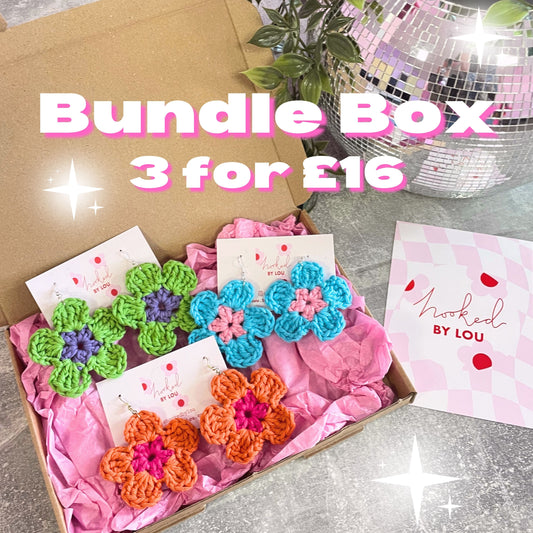 Flower Earrings Bundle Box - 3 for £16