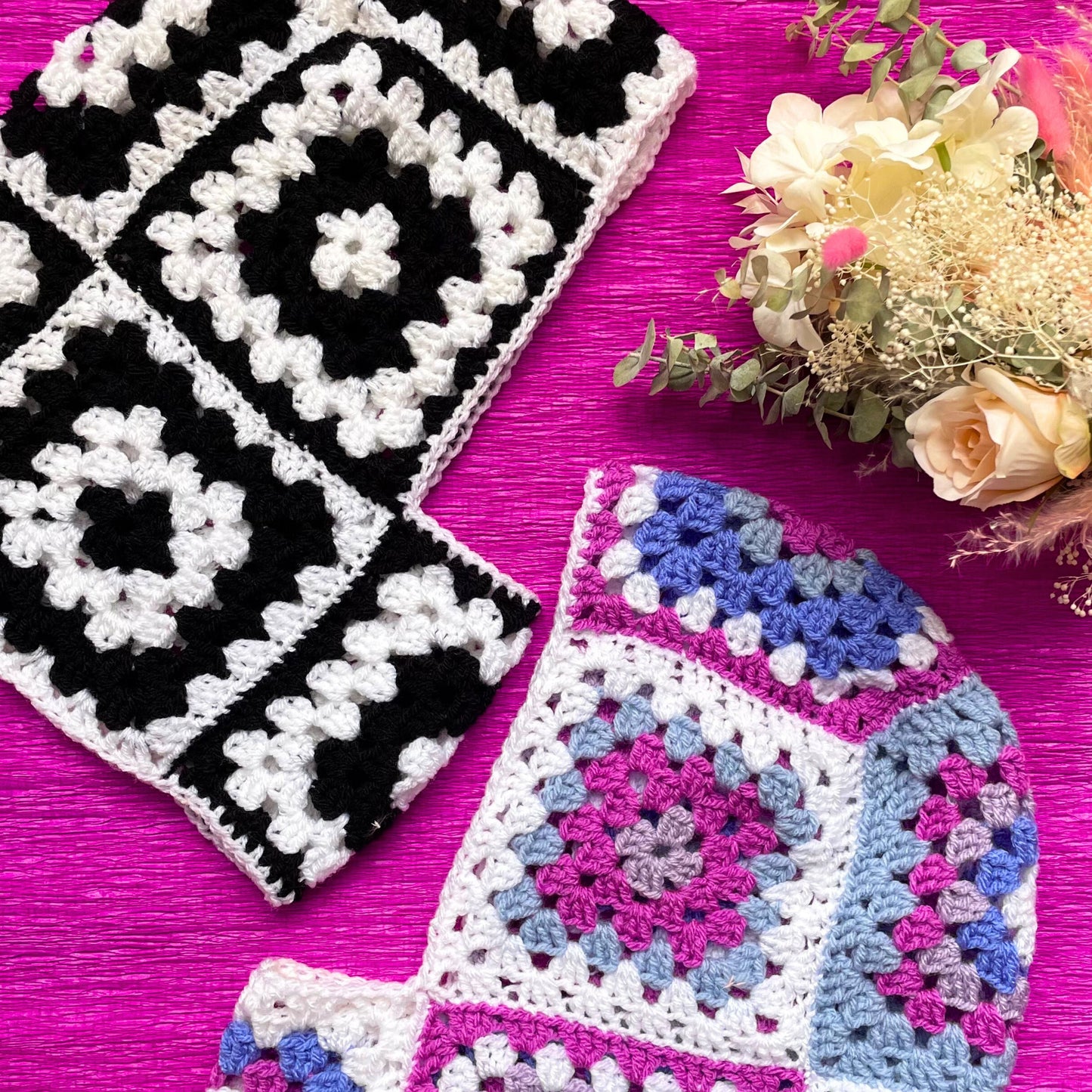 Granny Square Crochet Balaclava - PDF Pattern