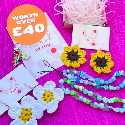 Handmade Gift Bundle - 5 x Random Earrings/Phone Charms/Gifts Worth Over £40!