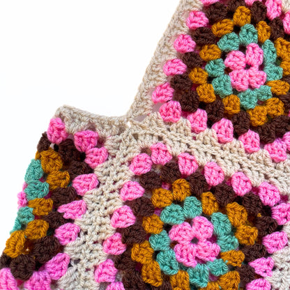 Handmade Soft Tones Crochet Balaclava