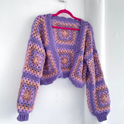 Hixiiee Cropped Crochet Cardi - PDF Pattern