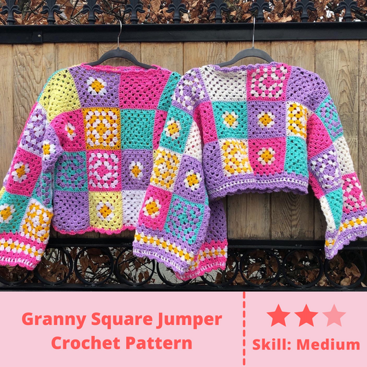 Hooked By Lou Pastel Jumper Crochet Pattern