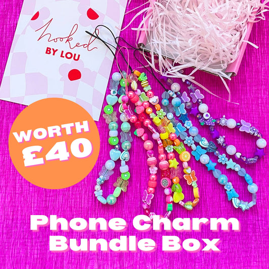 Phone Charm Bundle - 5 x Colourful Phone Charm Selection Worth £40!