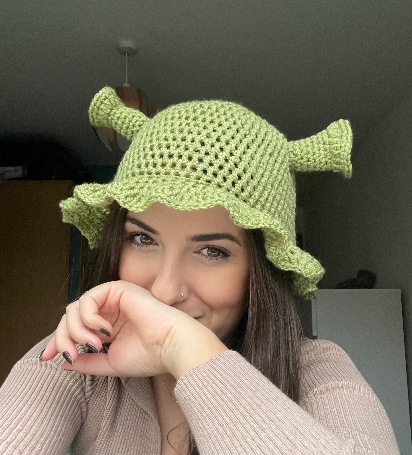 Shrek Bucket Hat - Crochet Pattern PDF