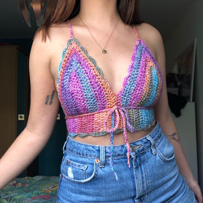 Simple Scalloped Bralette - PDF Pattern