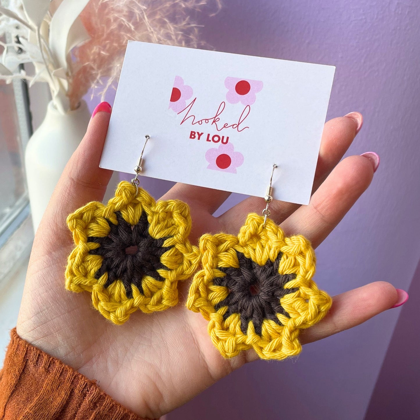 Wholesale Bulk Order Handmade Sunflower Earrings - Bulk Buy Handmade Gifts