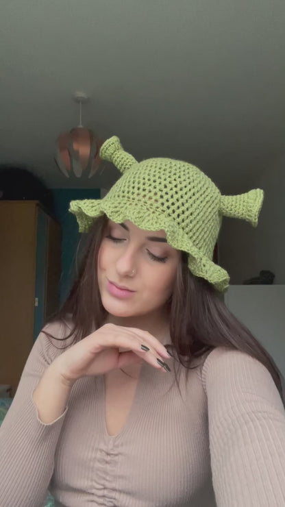 Crochet Shrek Hat